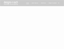Tablet Screenshot of designsnsuch.com